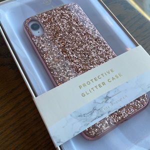 iPhone XR Rosegold Glitter Case